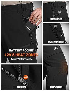新品　1piu1uguale3TUCK PANTS HEATENERGY Amazon.com: ANTARCTICA GEAR Heated Pants for Men, with 12V